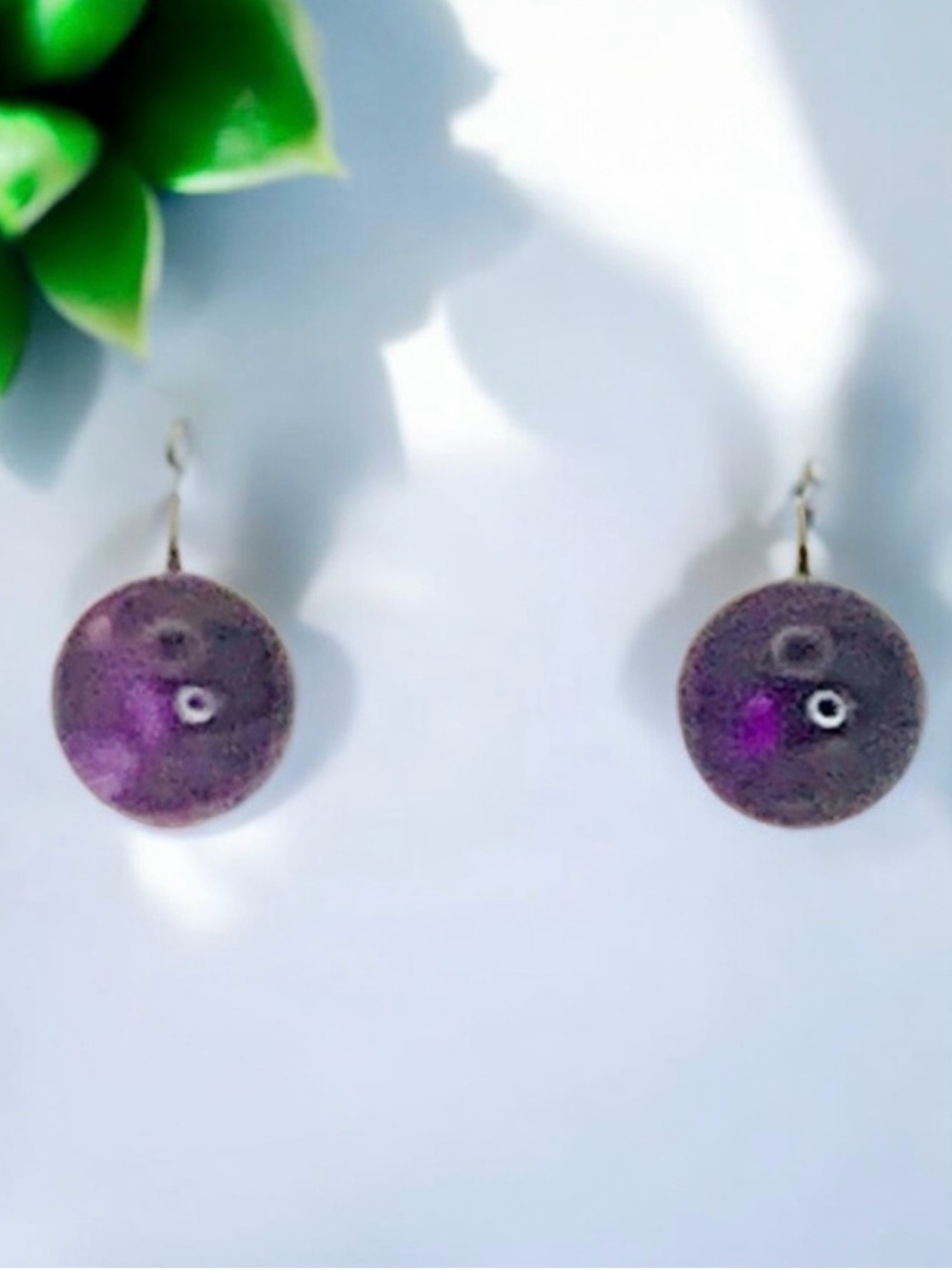 Natural Amethyst 5 mm Ball & 925 Sterling Post Stud Earrings - Picture 2 of 7